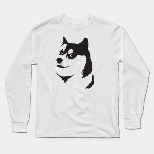 Doge - Official Monochrome Designed Apparel Long Sleeve T-Shirt